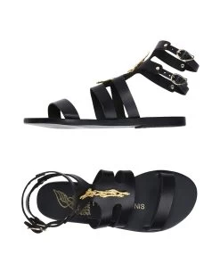 ANCIENT GREEK SANDALS X Lalaounis Black Women‘s Sandals