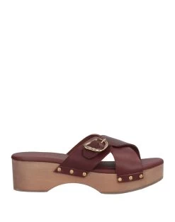 Ancient Greek Sandals 6 ANCIENT GREEK SANDALS Burgundy Women‘s Mules And Clogs