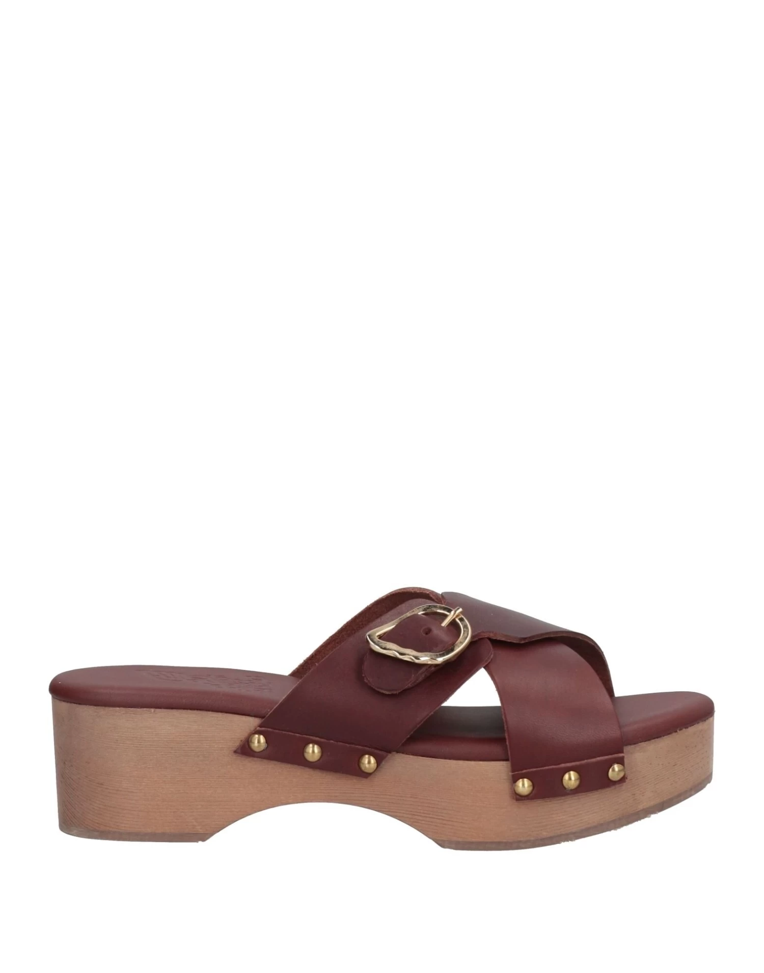 ANCIENT GREEK SANDALS Burgundy Women‘s Mules And Clogs 1 ANCIENT GREEK SANDALS Burgundy Women‘s Mules And Clogs