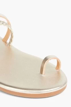 Ancient Greek Sandals Gyalo Braided Metallic Leather Sandals -Ancient Greek Sandals w1020 q80 101