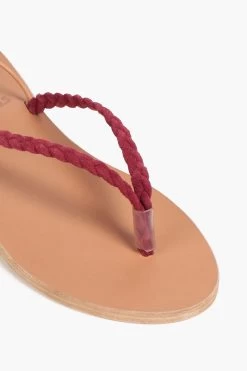 Ancient Greek Sandals Dodoni Braided Suede And Leather Sandals -Ancient Greek Sandals w1020 q80 141