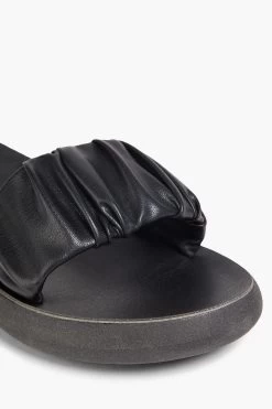 Ancient Greek Sandals Taygete Gathered Faux Leather Slides -Ancient Greek Sandals w1020 q80 173