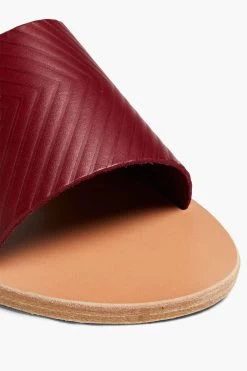 Ancient Greek Sandals Embossed Leather Slides -Ancient Greek Sandals w1020 q80 181