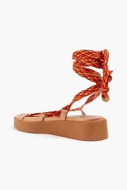 Ancient Greek Sandals Evelina Braided Rope Platform Sandals