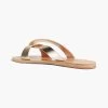Ancient Greek Sandals Riley Metallic Leather Slides