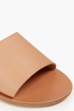 Ancient Greek Sandals Doukanina Embossed Leather Slides -Ancient Greek Sandals w1020 q80 450