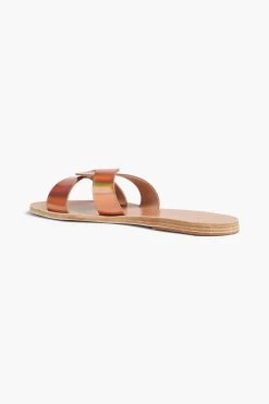 Ancient Greek Sandals Desmos Iridescent Leather Slides -Ancient Greek Sandals w1020 q80 465