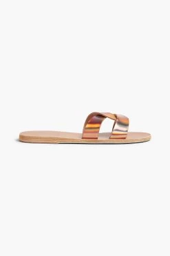 Ancient Greek Sandals Desmos Iridescent Leather Slides -Ancient Greek Sandals w1020 q80 467