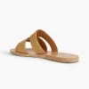 Ancient Greek Sandals Studded Raffia Slides