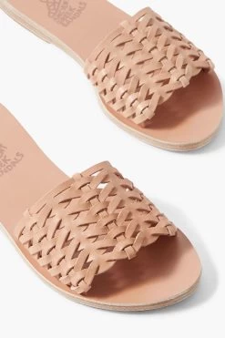 Ancient Greek Sandals Taygete Woven Leather Slides -Ancient Greek Sandals w1020 q80 490