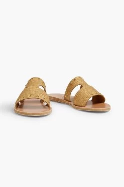 Ancient Greek Sandals Studded Raffia Slides -Ancient Greek Sandals w1020 q80 51