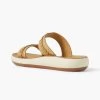 Ancient Greek Sandals Melissanthi Leather-trimmed Raffia Slides