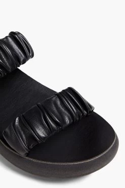 Ancient Greek Sandals Melia Gathered Faux Leather Slides -Ancient Greek Sandals w1020 q80 570