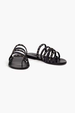 Ancient Greek Sandals Niki Studded Raffia Sandals -Ancient Greek Sandals w1020 q80 584