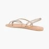 Ancient Greek Sandals Yianna Braided Metallic Leather Slingback Sandals